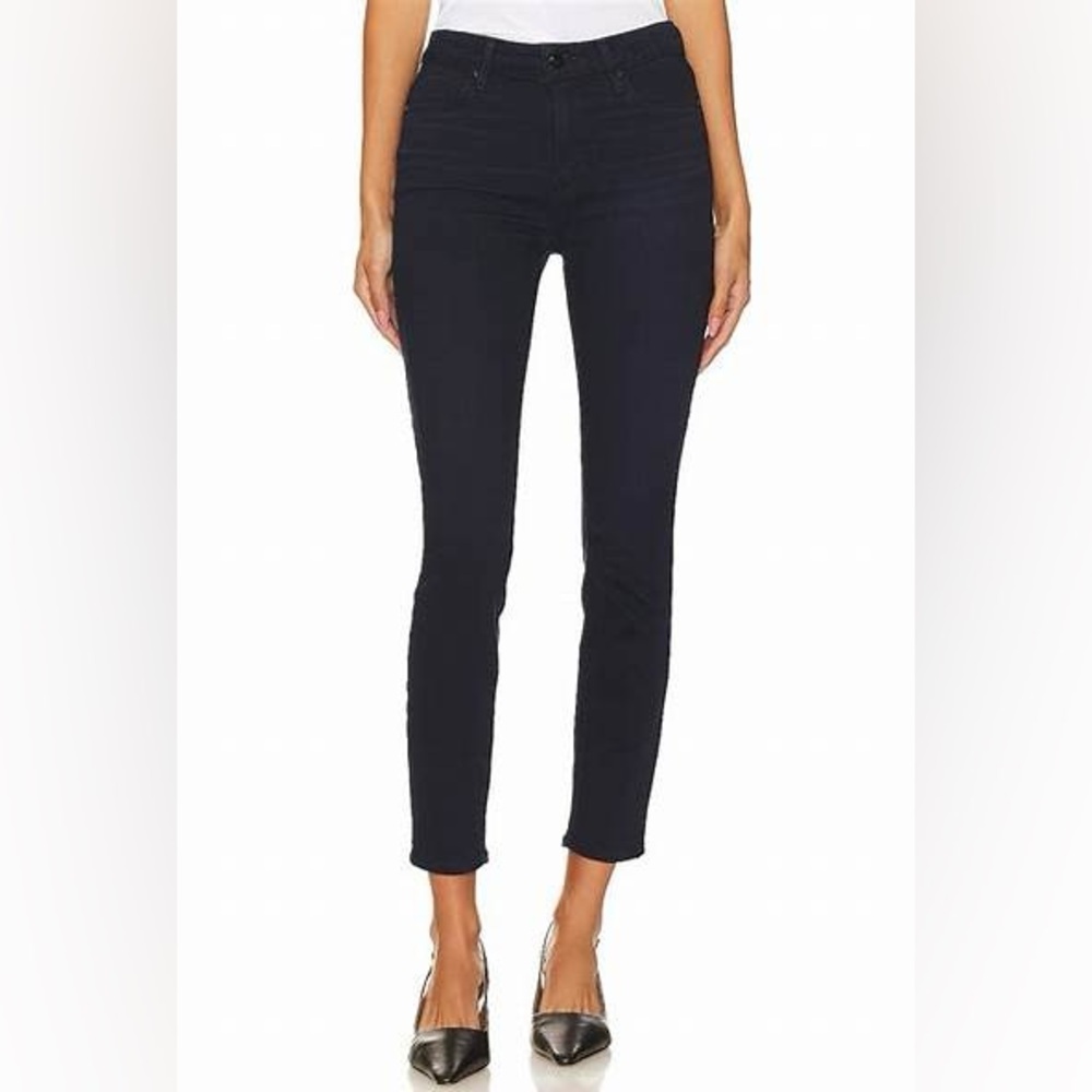 PAIGE Women's Dark Blue Hoxton Ankle Skinny Jeans